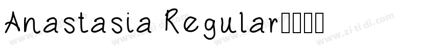 Anastasia Regular字体转换